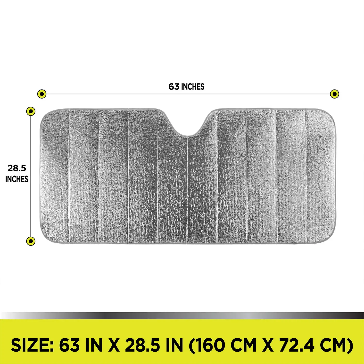 Auto Drive Lightweight Silver Accordion Sunshade 1 Pack - Image 3