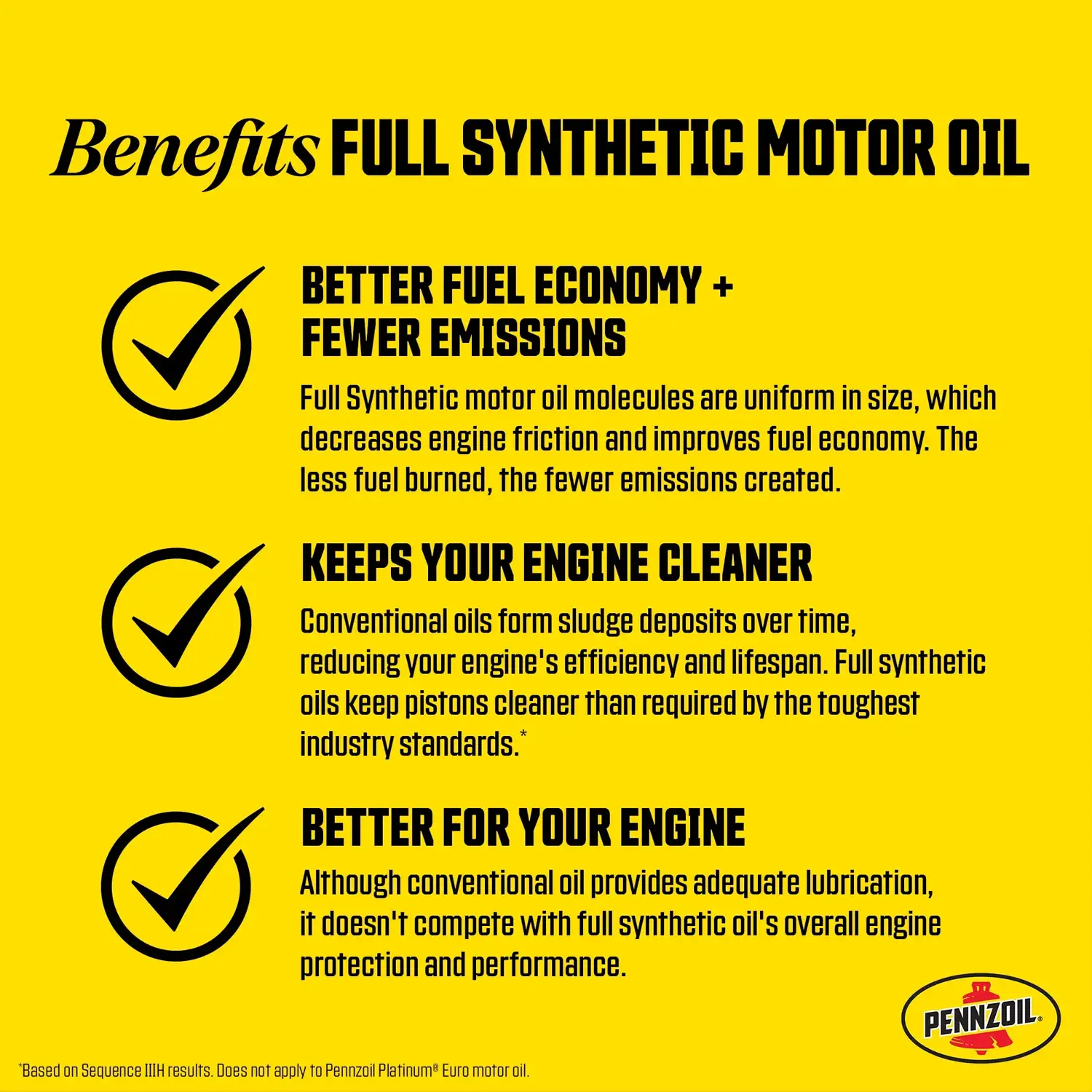 Pennzoil Platinum Full Synthetic 0W-20 Motor Oil, 5 Quart - Image 3